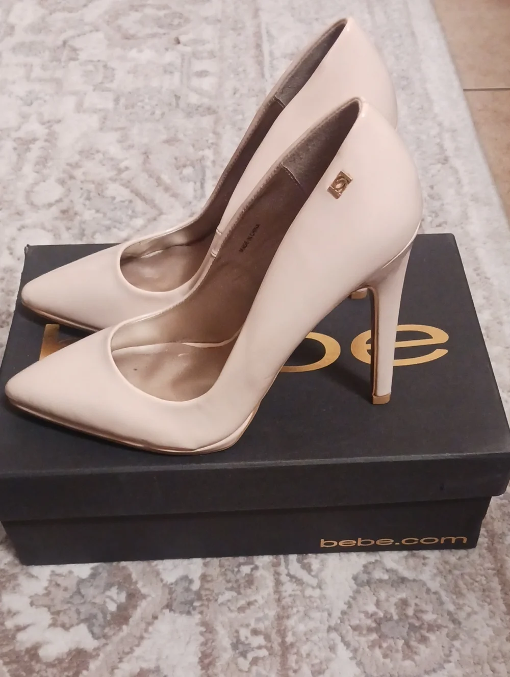 bebe Nude Pointed-Toe Stiletto Pumps